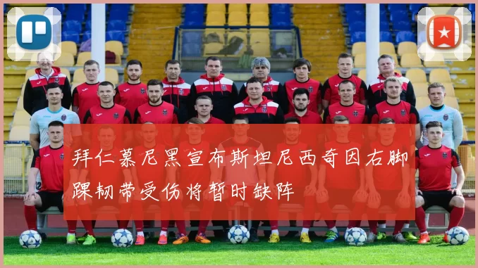 拜仁慕尼黑宣布斯坦尼西奇因右脚踝韧带受伤将暂时缺阵